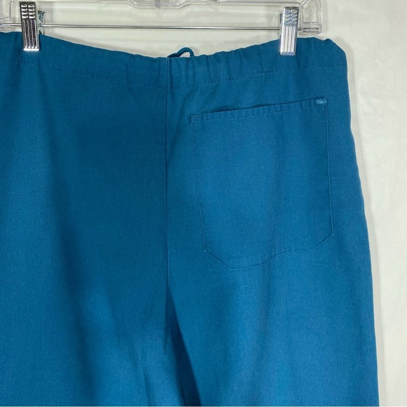 Aramark Uniform Unisex Teal Drawstring Scrubs Pants -XS - Picture 4 of 6